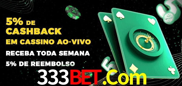 Promoções do cassino ao Vivo 333Bet.Com
